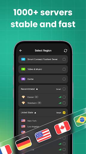 Flux VPN: Privacy Protection (MOD) স্ক্রিনশট 2