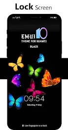 Black Emui Theme for Huawei ภาพหน้าจอ 0