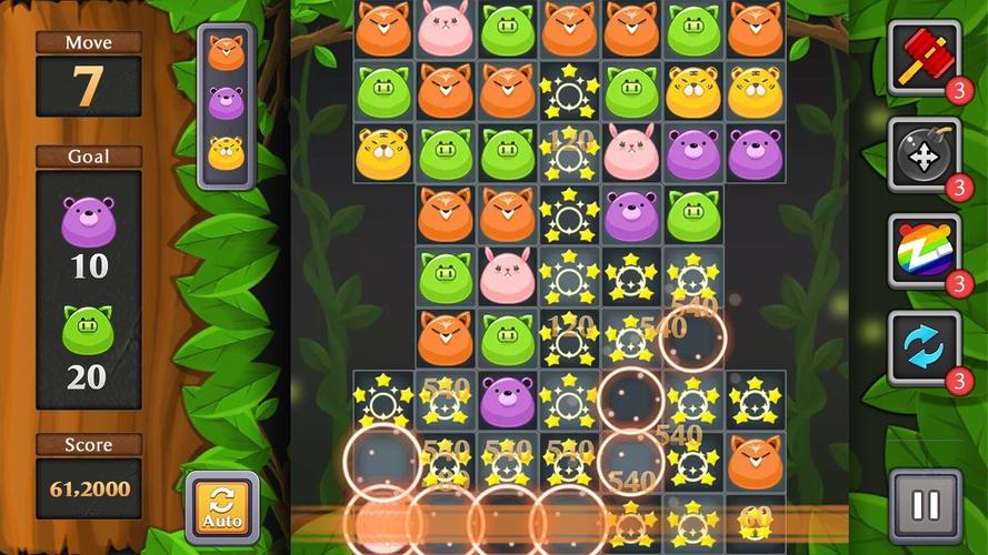 Jungle Match Puzzle Captura de pantalla 1