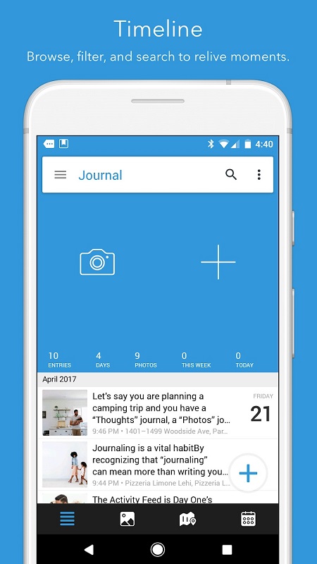 Day One Journal: Private Diary स्क्रीनशॉट 1