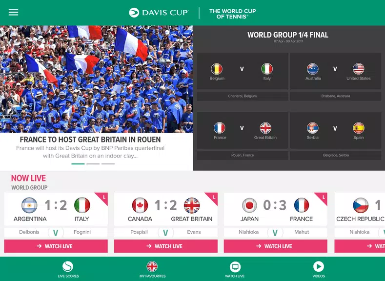 Davis Cup Schermafbeelding 3