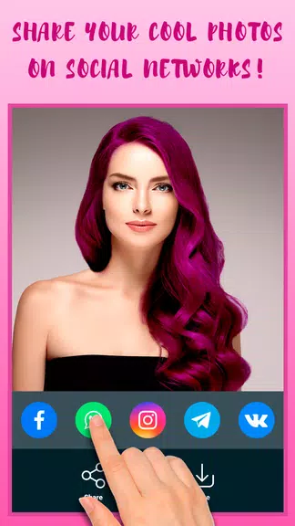 Hair Color Changer Ảnh chụp màn hình 3