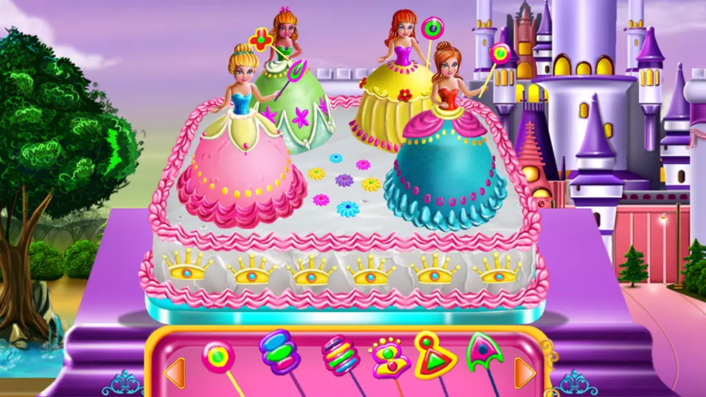Princesses Cake Cooking Скриншот 1