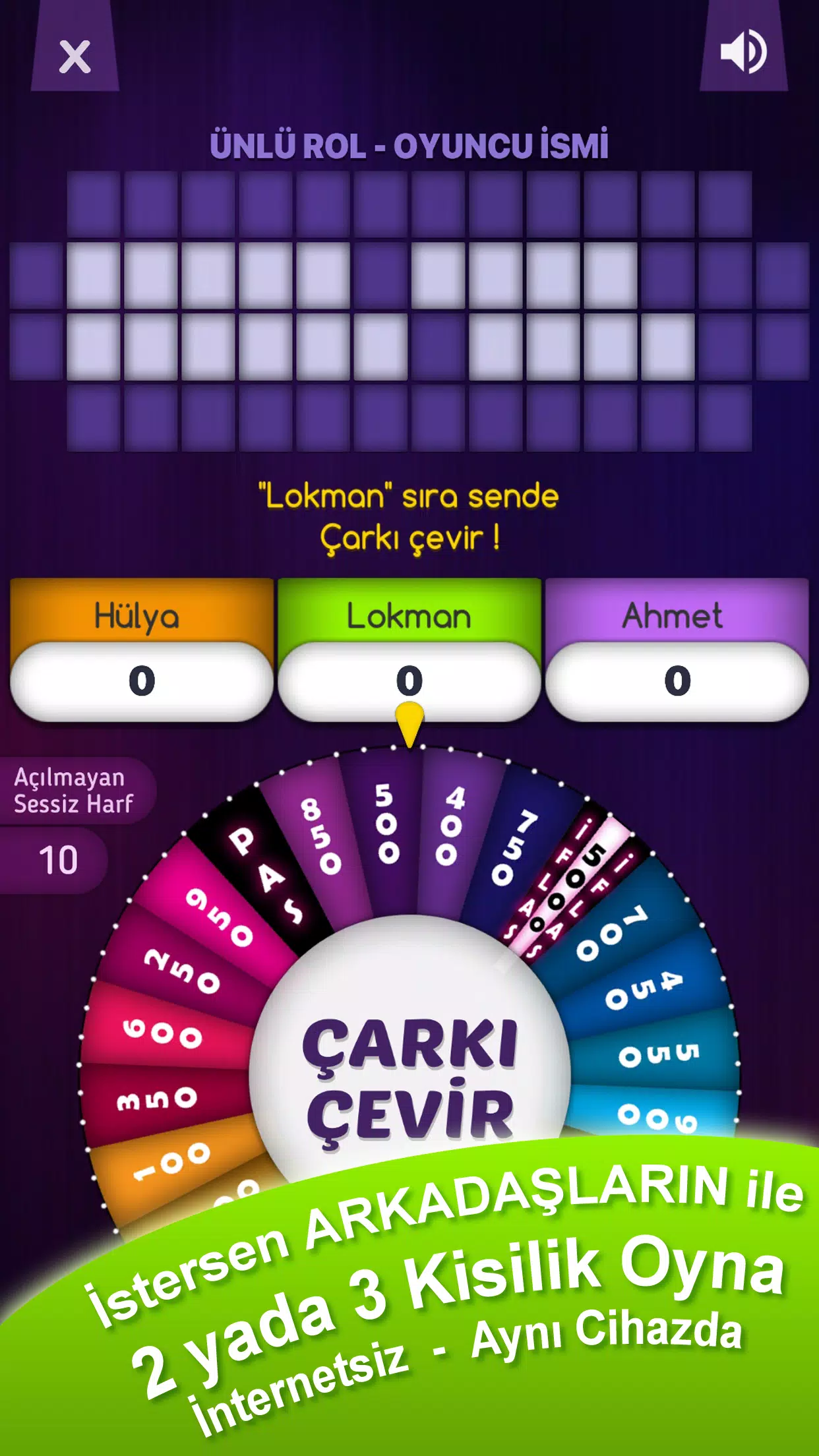 Çarkıfelek Mobil - Zarf Seç Screenshot 1