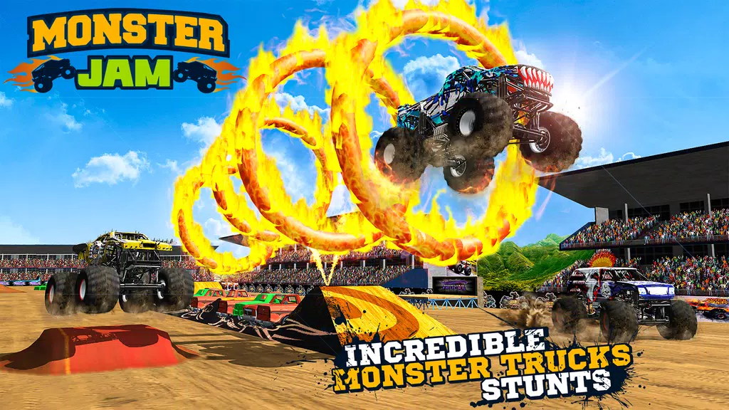 Schermata Monster Truck Jam: Truck Games 0