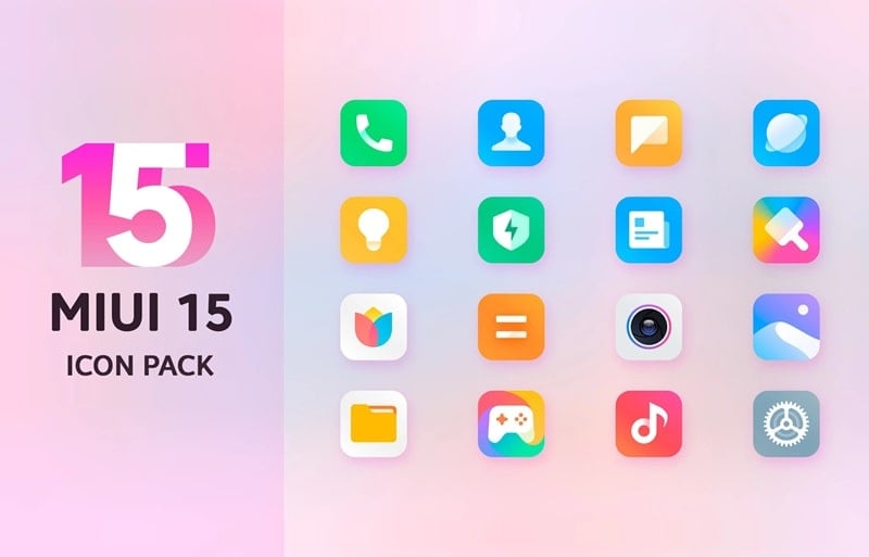 Mi15 Icon Pack 스크린샷 0