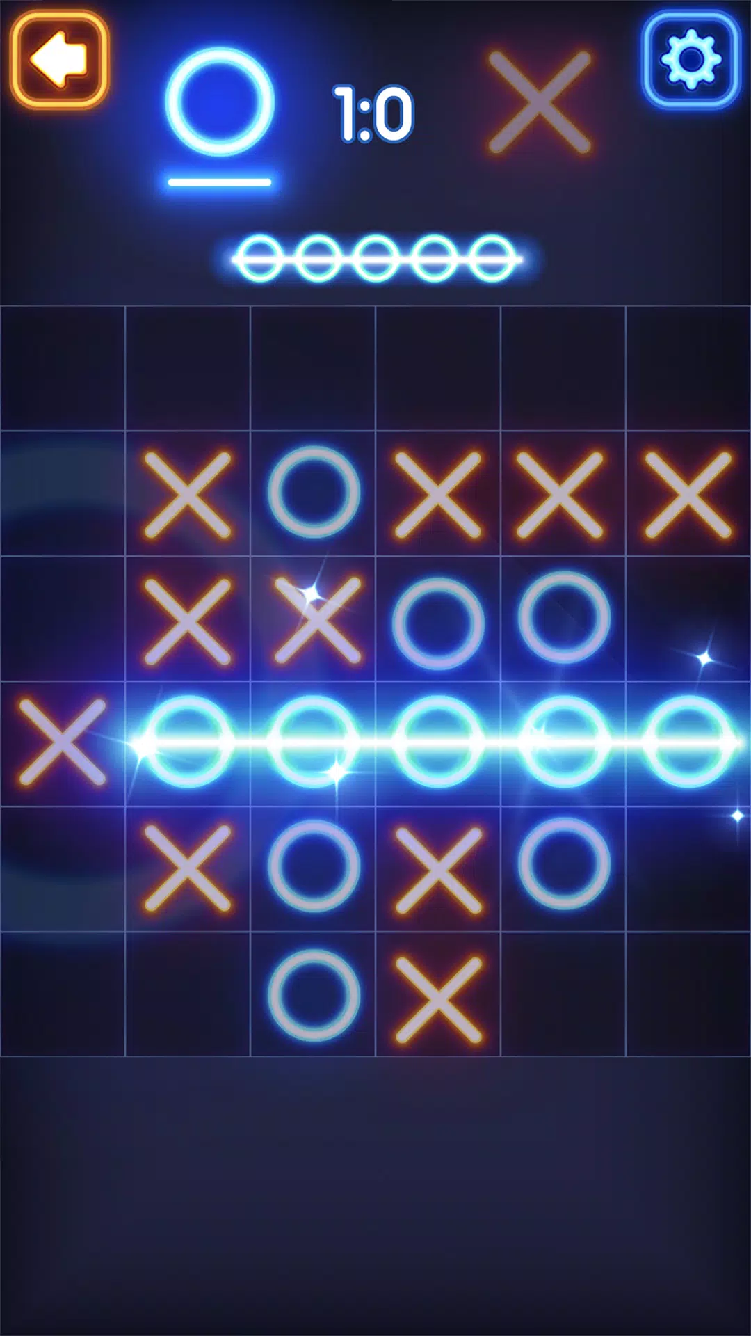 Tic Tac Toe Glow ภาพหน้าจอ 3