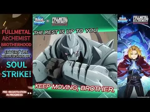 Soul Strike x Fullmetal Alchemist Brotherhood Collaboration Trailer