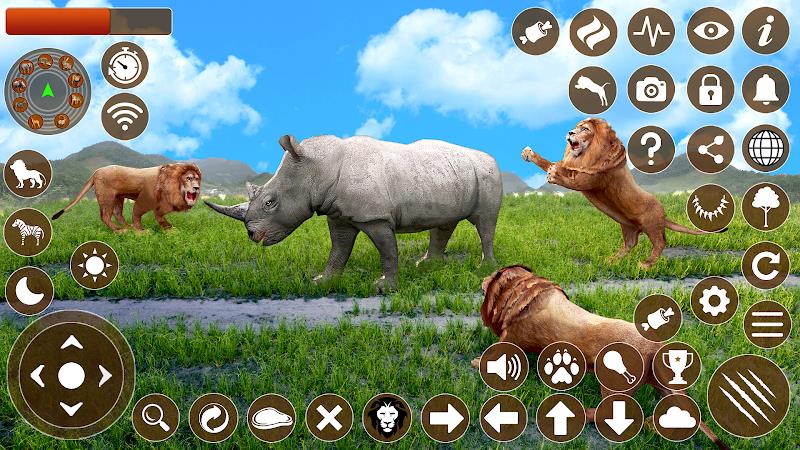 Lion Games 3D Animal Simulator Ekran Görüntüsü 0