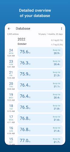 Schermata Libra Weight Manager 2