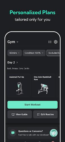 Planfit AI Gym Workout Plans Ảnh chụp màn hình 3