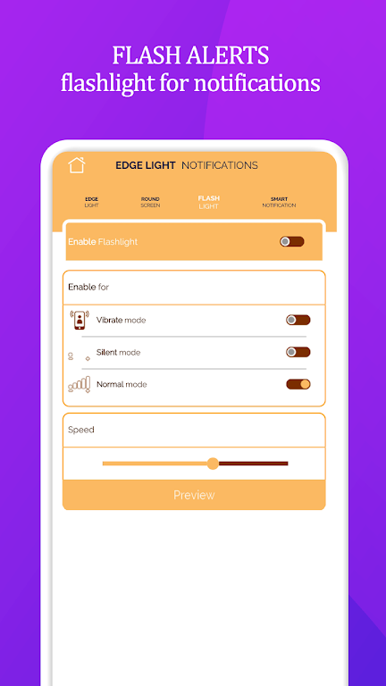 Edge Lighting Notifications ဖန်သားပြင်ဓာတ်ပုံ 0