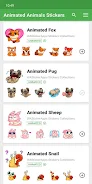 Animals Stickers WAStickerApps स्क्रीनशॉट 2