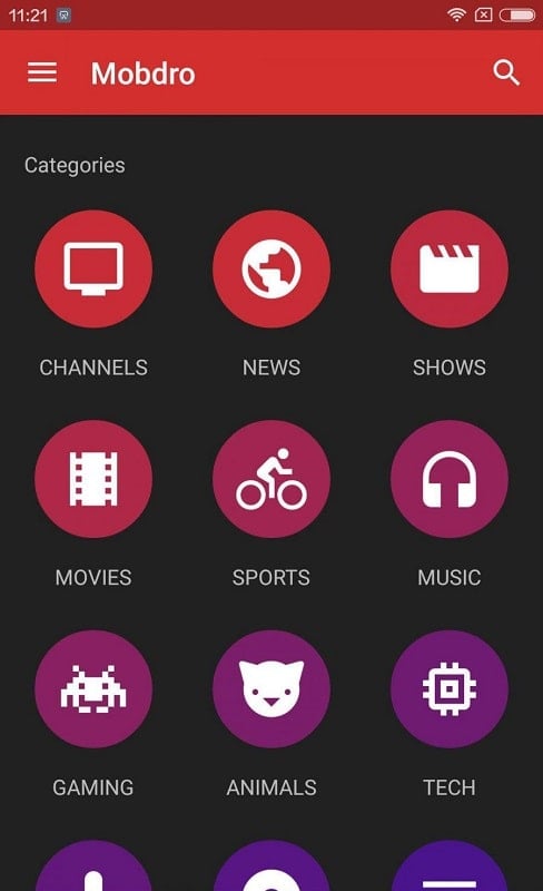 Mobdro Ảnh chụp màn hình 0