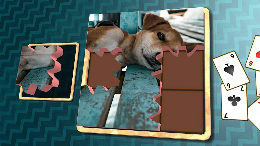 Schermata Jigsaw Solitaire - Dogs 0