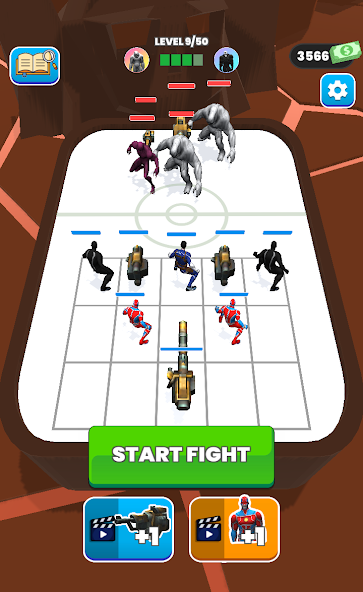 Schermata Merge Master Superhero Battle Mod 0