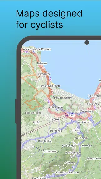 World Bike Map: GPS Navigation Скриншот 1