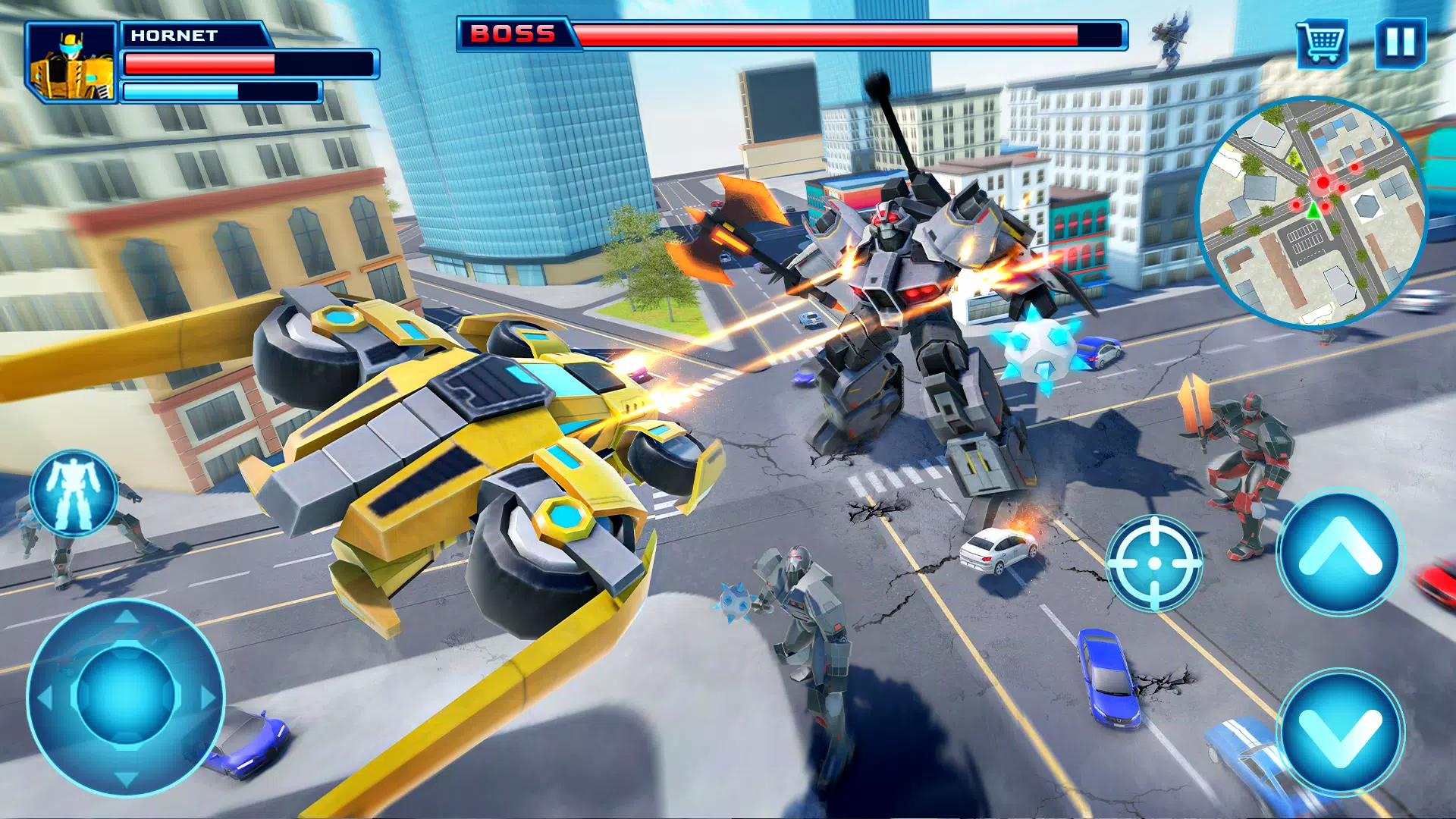 Robot Car Transform Fight Game Tangkapan skrin 2