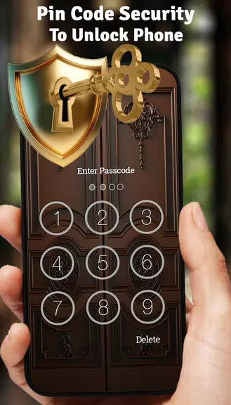 Vintage Door Lock Screen स्क्रीनशॉट 1