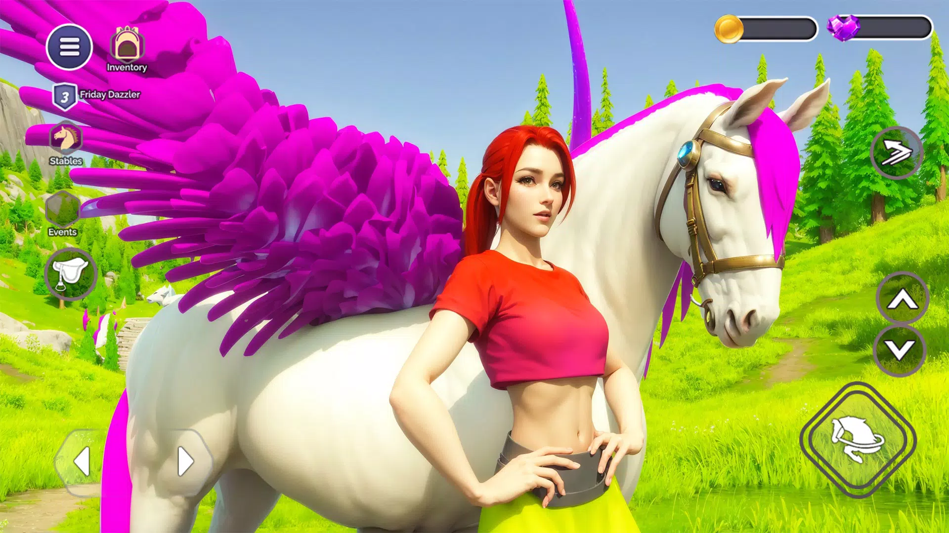 My Flying Unicorn Horse Game スクリーンショット 0