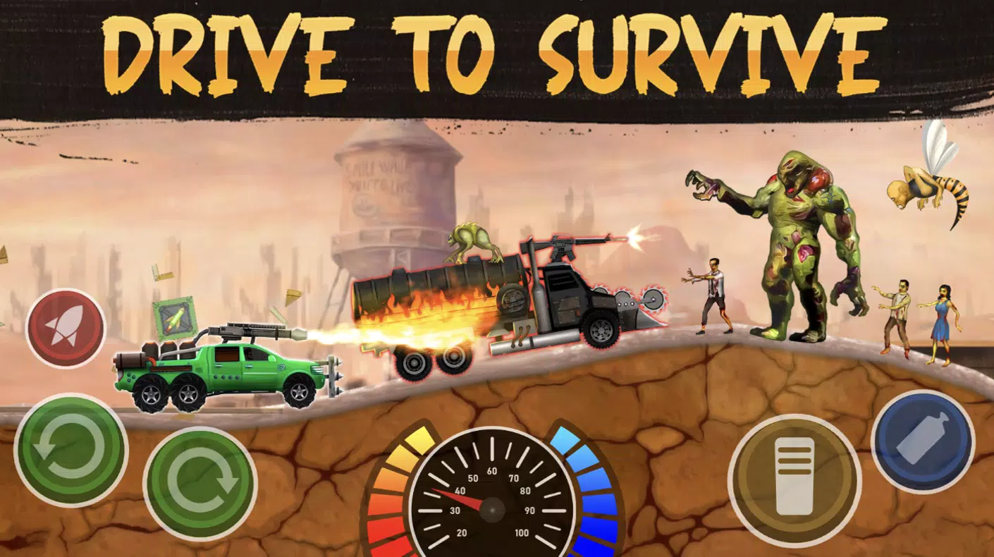 Zombie Crash Racing ဖန်သားပြင်ဓာတ်ပုံ 0