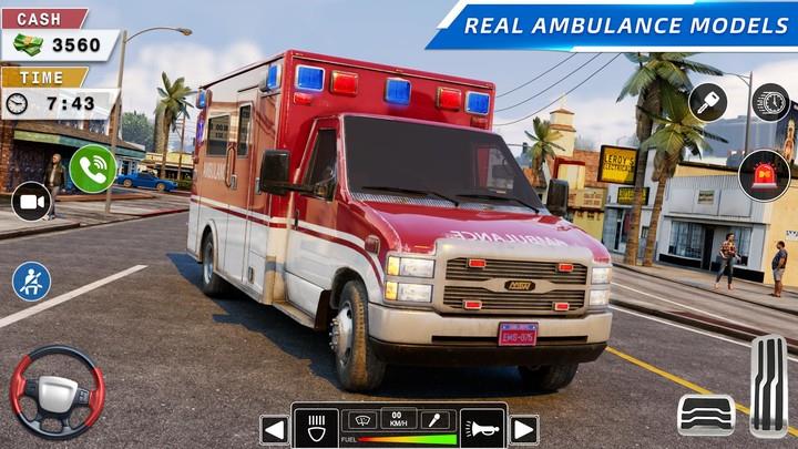 Rescue Ambulance American 3D Screenshot 3