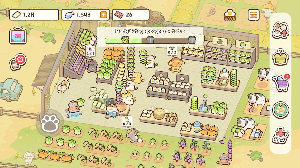 Cat Mart: Cute Grocery Shop Mod Screenshot 3