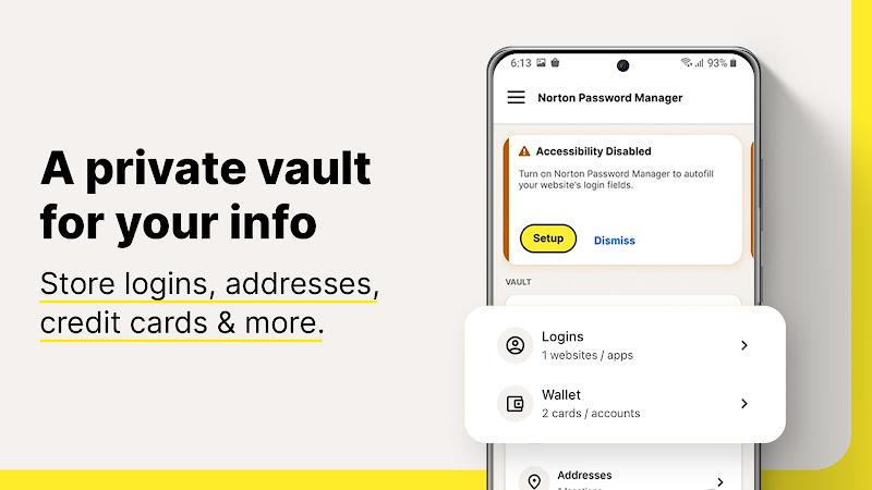 Norton Password Manager স্ক্রিনশট 1