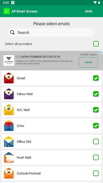 All Email Access Ảnh chụp màn hình 0