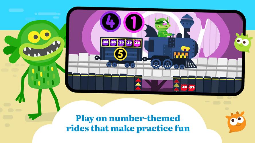 Teach Monster Number Skills Schermafbeelding 0