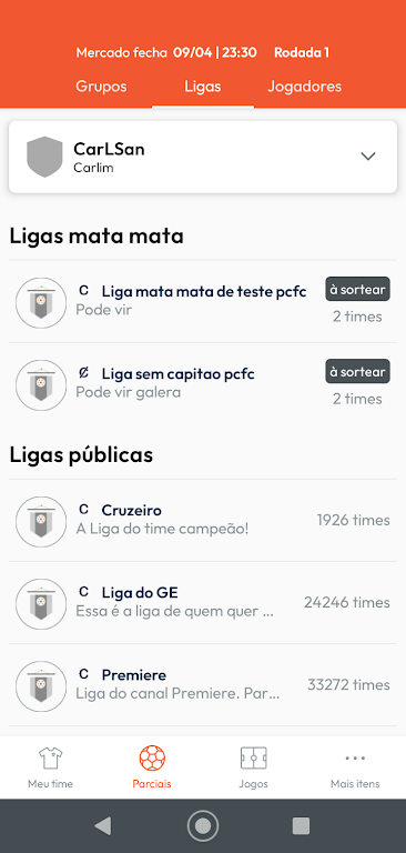 Parciais CFC Zrzut ekranu 3
