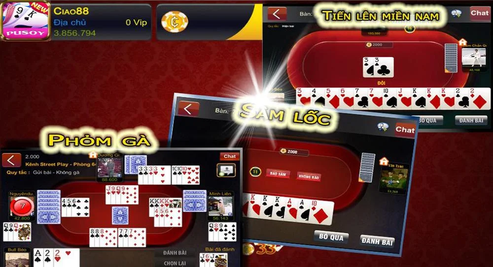 Schermata Game danh bai doi thuong Online PUSOY 2