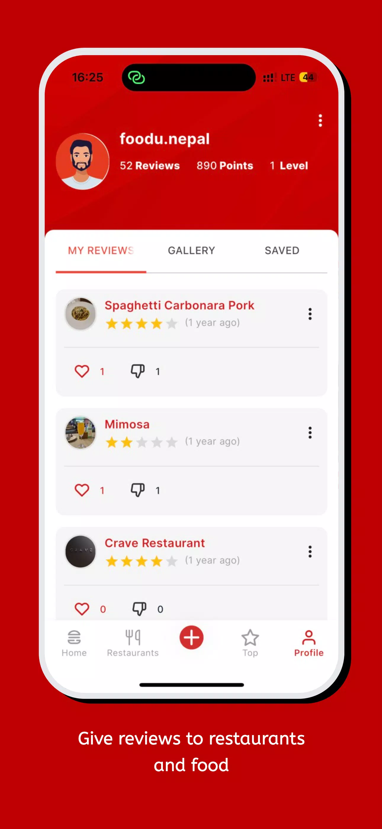 Foodieho Ảnh chụp màn hình 1