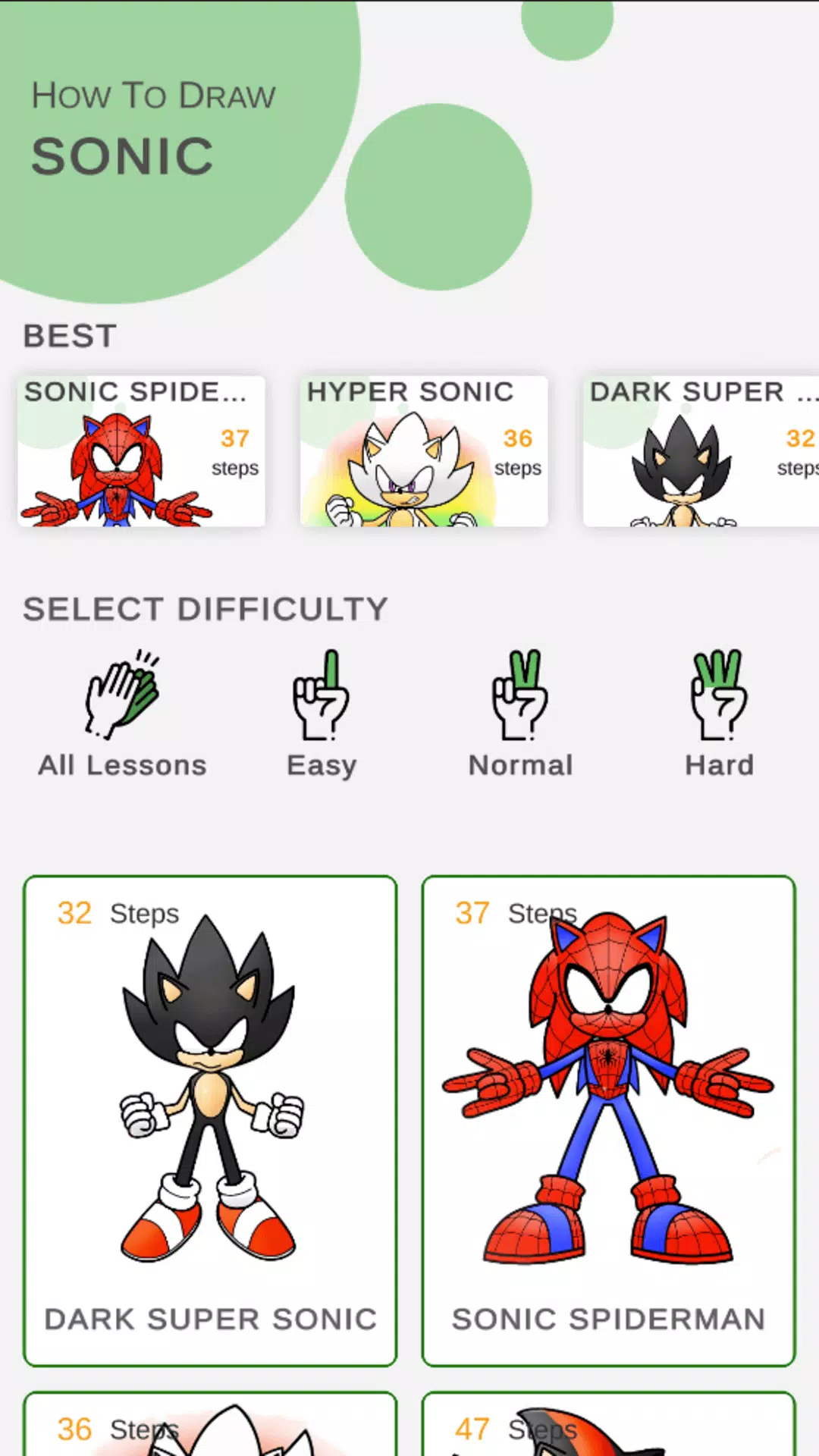 How to draw sonik characters Ekran Görüntüsü 0