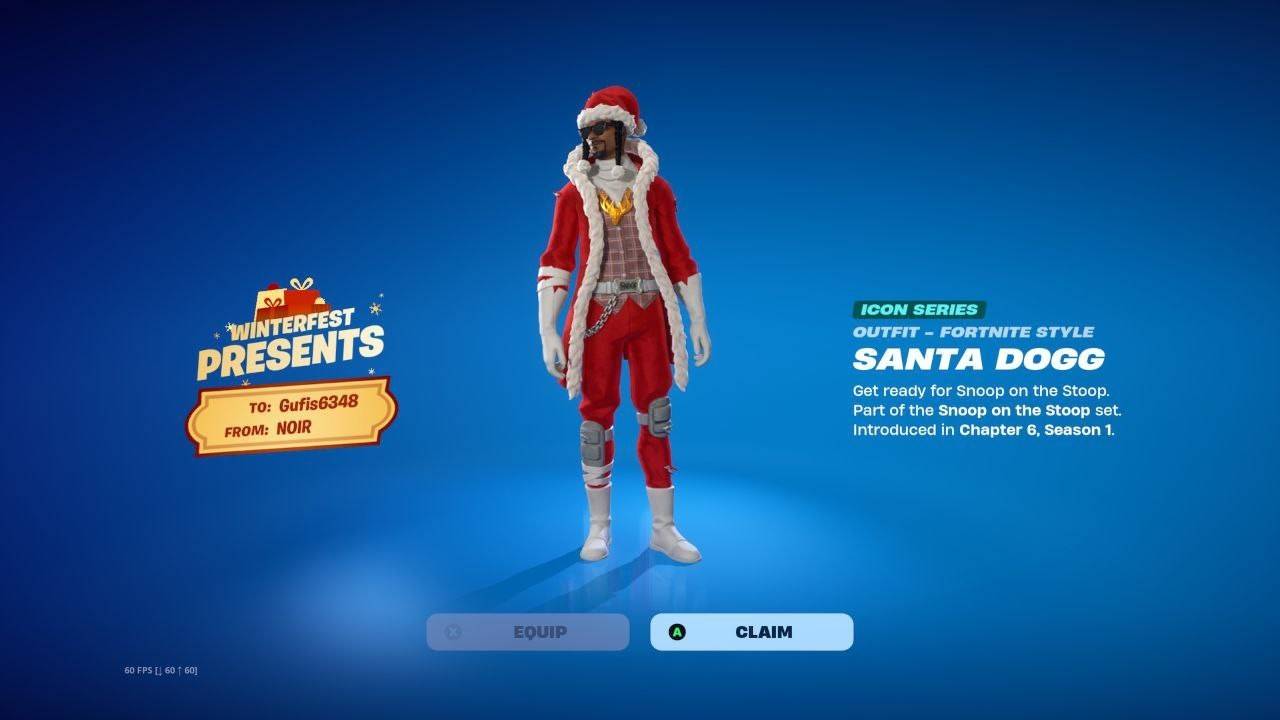 How to get your free Santa Dogg outfit