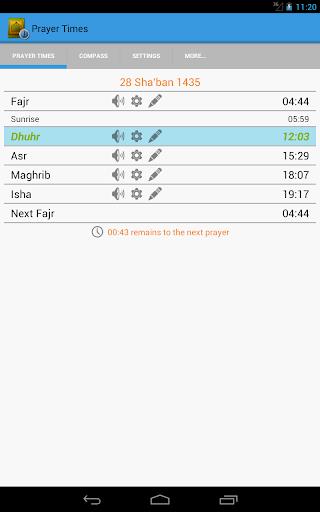 Prayer Times, Salat & Qibla Zrzut ekranu 1