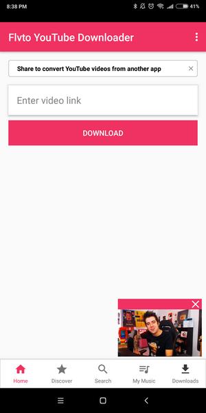 Flvto YouTube Downloader ဖန်သားပြင်ဓာတ်ပုံ 0