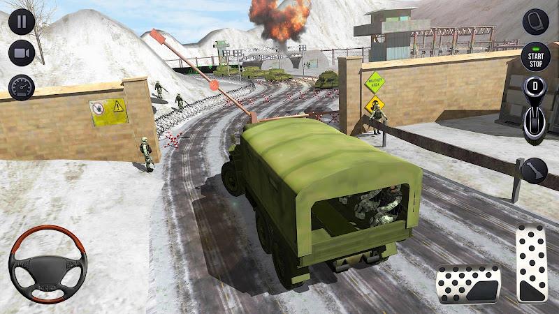 Army Delivery Truck Games 3D ဖန်သားပြင်ဓာတ်ပုံ 3