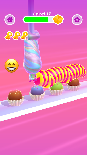 Perfect Cream: Cake Games Mod ဖန်သားပြင်ဓာတ်ပုံ 2
