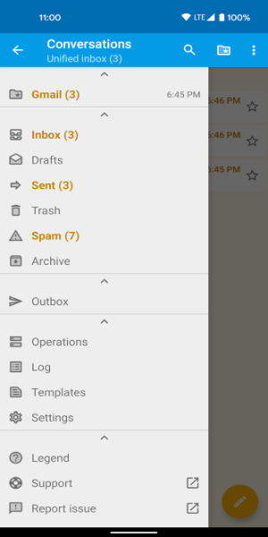 FairEmail, privacy aware email Ảnh chụp màn hình 1