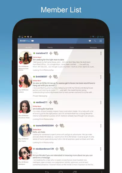 DroidMSG - Chat & Video Calls Ekran Görüntüsü 0