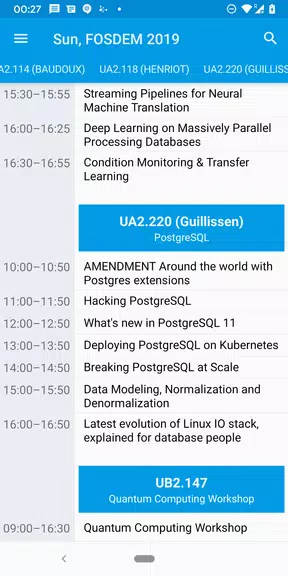 Giggity (schedule viewer) スクリーンショット 1