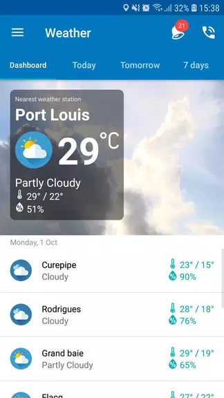my.t weather Schermafbeelding 1