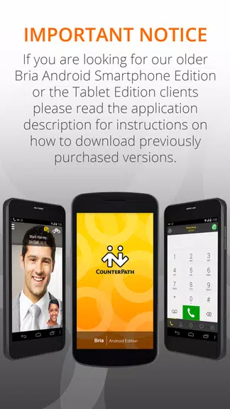 Bria Mobile: VoIP Softphone Tangkapan skrin 1