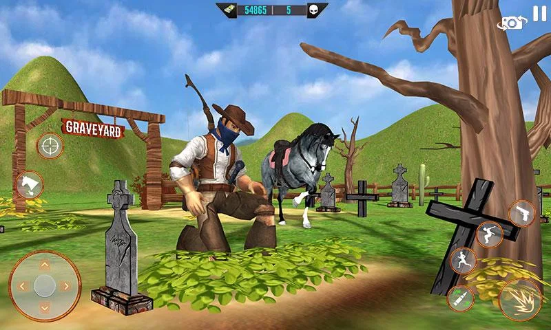 West Cowboy Shooting Games 3D Captura de tela 3