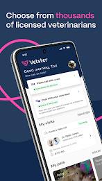 Online Vet 24/7 - Vetster Ảnh chụp màn hình 1