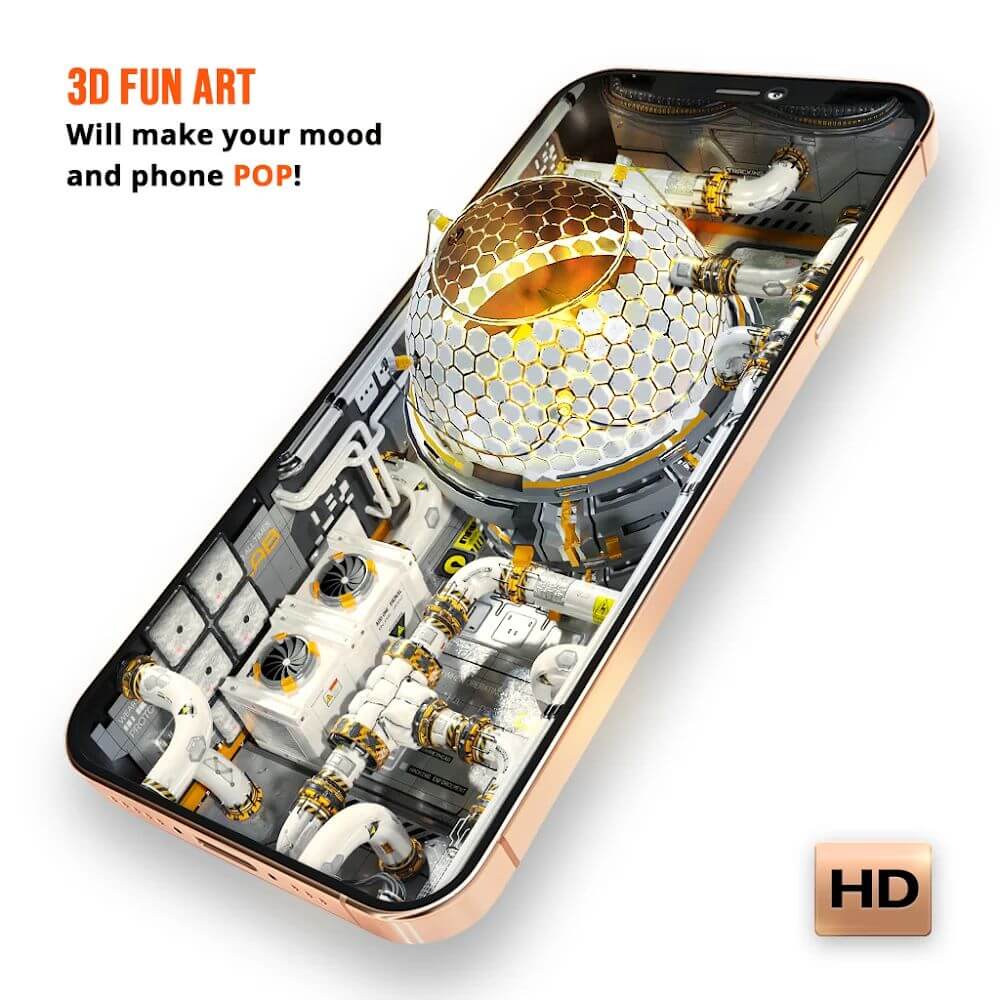 Wave Live Wallpapers Maker 3D Mod Ảnh chụp màn hình 1