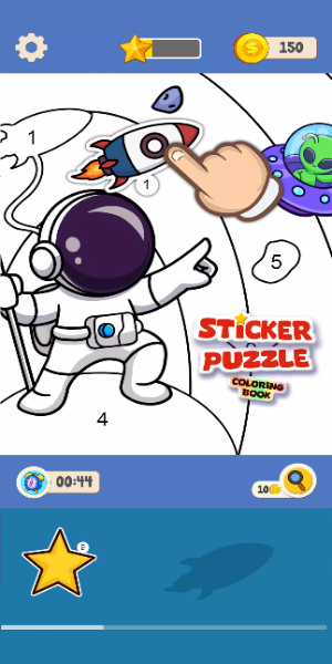 Sticker Puzzle - Coloring Book Tangkapan skrin 0