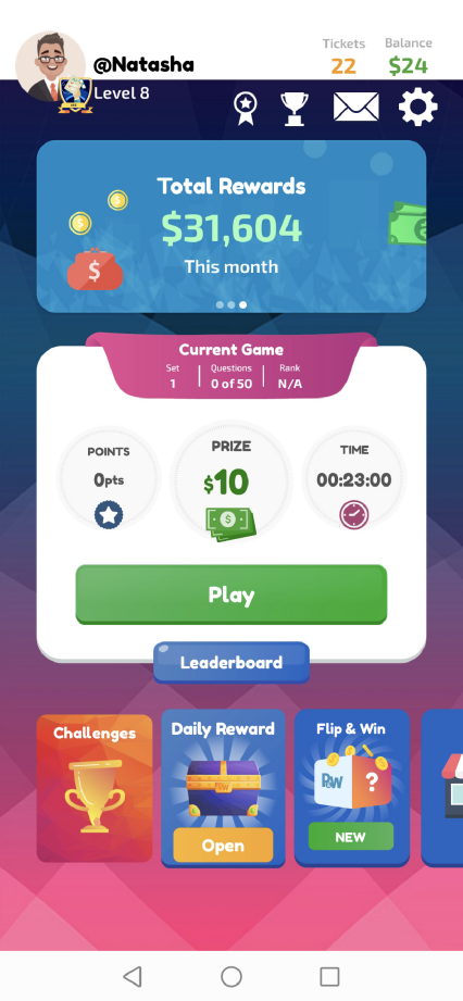 Play and Win-Win Cash Prizes! Ảnh chụp màn hình 0