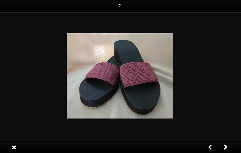 Knitted sandals idea Ảnh chụp màn hình 2